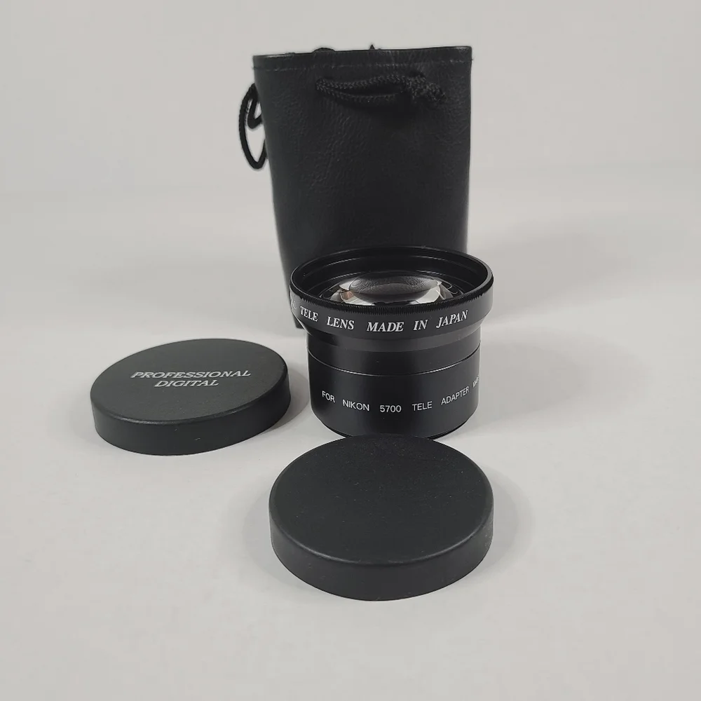 Professional Digital Tele Adapter Lens For Nikon 5700 Black Photography 2.0X